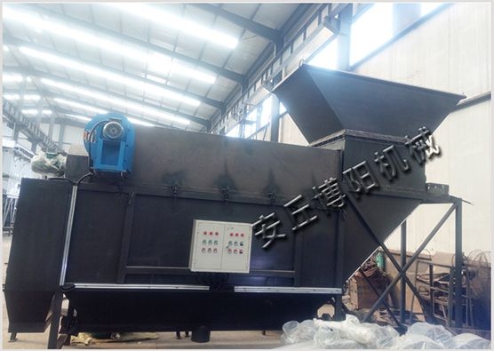 铲车上料自动破包机加工现场