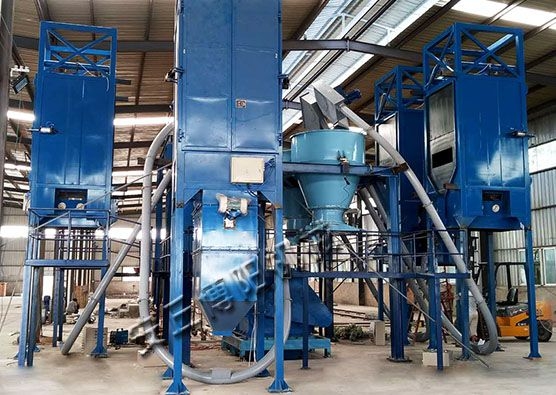 石膏粉吨包投料站现场