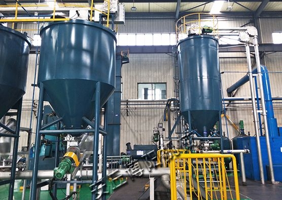 石灰粉管链输送机现场