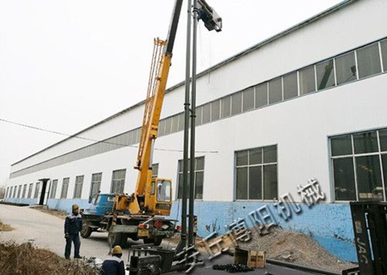 铁粉管链提升机安装现场