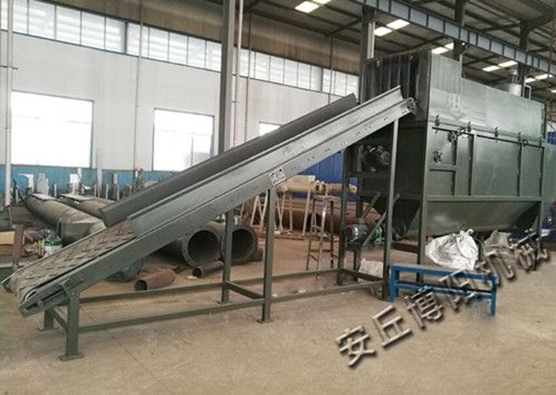 珍珠岩粉自动拆包机使用现场