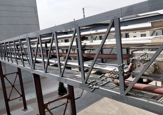 菌粉管链式输送机客户使用现场