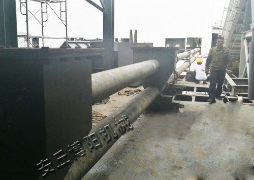 烟灰密闭管链输送机使用现场