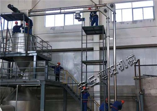 滑石粉管链输送机现场图