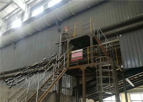 烟灰管链输送机现场图