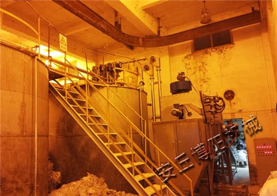 工业污水亚硫酸钠管链机使用现场