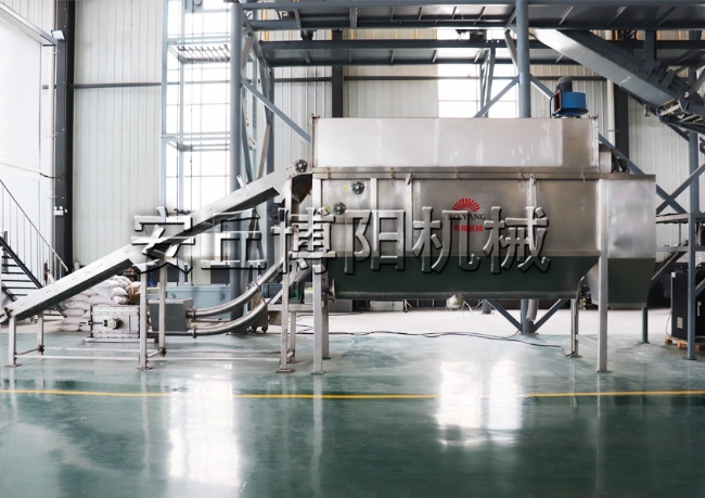 芒硝自动拆袋设备 皮带上料自动拆包机车间图