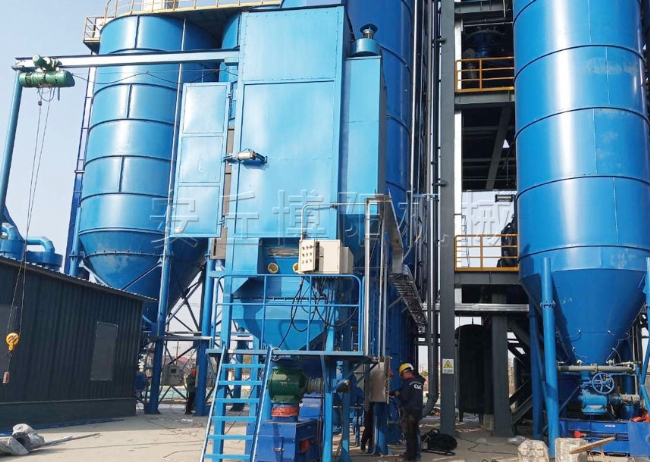 山东管链输送机现场  小苏打管链式输送设备