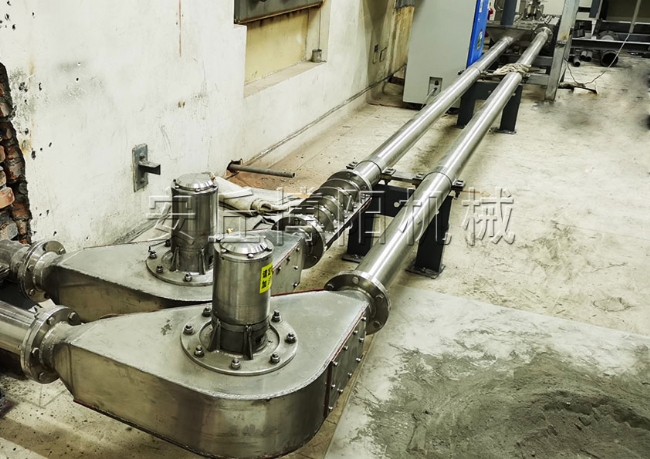 氧化铝管链输送机优势  管链式输送系统   可多点进出料