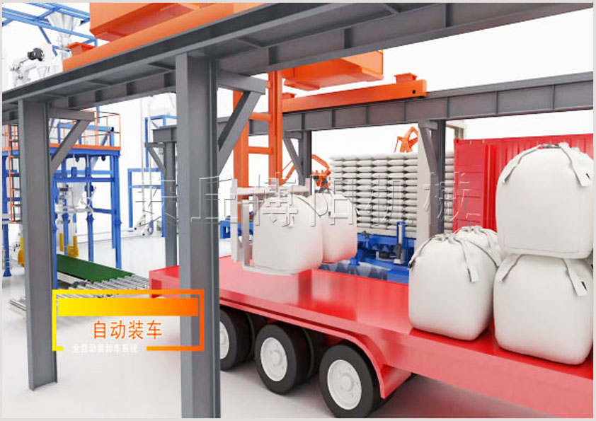 全自动吨袋包装机配套吨袋装车机 智能化散料处理整体解决方案